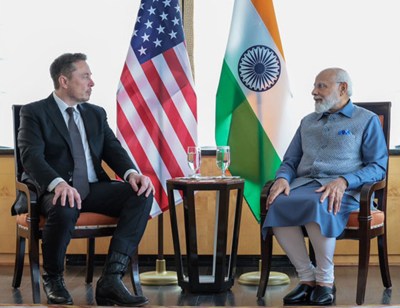 प्रधानमंत्री मोदी एलन मस्क मुलाकात